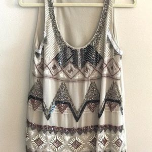 Zara beaded tank top